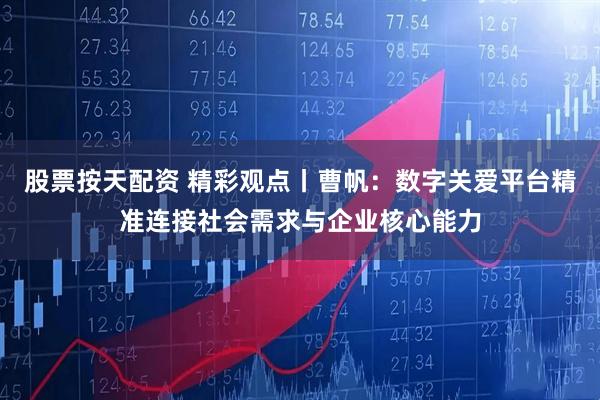 股票按天配资 精彩观点丨曹帆：数字关爱平台精准连接社会需求与企业核心能力